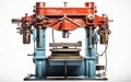 Metal Forming Press isolated on transparent background. Royalty Free Stock Photo