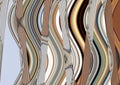 Metal forms in silver brown colors, background