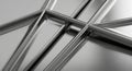 abstract chrome framework geometric perspective Royalty Free Stock Photo