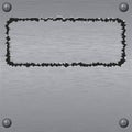 Metal frame background Royalty Free Stock Photo