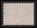 Metal frame with flowers and stripes background