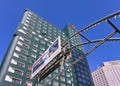 Metal frame with large outdoor advertising, Changchun, China