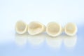 Metal free ceramic dental crowns Royalty Free Stock Photo