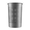 Metal garbage bin. Dustbin isolated