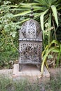 Metal garden lantern