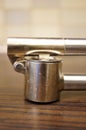 Metal garlic press