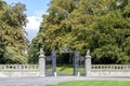 Metal gate in the park. Ireland.