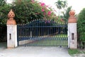 Metal Gate for property in Phuket in Thailand. Royalty Free Stock Photo