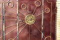 Metal gates with forged elements Royalty Free Stock Photo