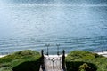 Metal gates of the Villa Carlotta on the promenade of Lake Como. Italy