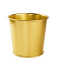 Metal gilded, golden bucket