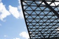 metal glass roof structure Royalty Free Stock Photo