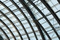 Metal and glass structures of the clerestory ceiling