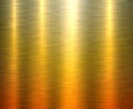 Metal gold steel background, brushed metallic texture plate pattern