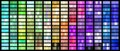Metal Gradient Collection of Every Color Swatches Royalty Free Stock Photo