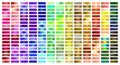 Metal Gradient Collection of Every Color Swatches Royalty Free Stock Photo