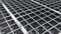 Metal grating pattern isolated on white background Royalty Free Stock Photo