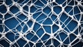 metal grid background A blue network background that looks realistic and detailed, the background has a blue and white Royalty Free Stock Photo