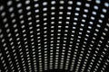 Black metal grid background with symetrical pattern Royalty Free Stock Photo