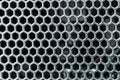 Metal grid in the form of honeycombs Royalty Free Stock Photo