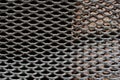 Urban welded metal grid  texture as background Royalty Free Stock Photo