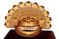 Metal handicraft sun god mask Royalty Free Stock Photo