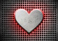 Metal heart Royalty Free Stock Photo
