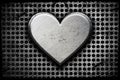 Metal heart Royalty Free Stock Photo