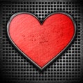Metal heart Royalty Free Stock Photo