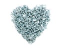 Metal heart Royalty Free Stock Photo