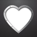 Metal heart background Royalty Free Stock Photo