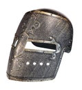 A metal helm used by Knights Royalty Free Stock Photo