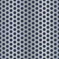 Metal hexagon perforated texture