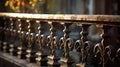 metal iron railings