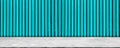Metal Iron Sheet Blue Teal Background Wall Studio Floor Wall Kitchen Table Platform Room Cement Mockup Scene Light Shadow Royalty Free Stock Photo