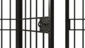 Metal jail bars Royalty Free Stock Photo