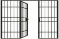 Metal jail bars Royalty Free Stock Photo