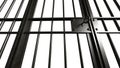 Metal jail bars Royalty Free Stock Photo