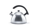 Metal kettle on white background isolated