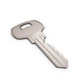 Metal key isolated on white with clipping path Royalty Free Stock Photo