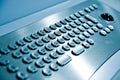 Metal keyboard Royalty Free Stock Photo
