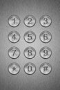 Metal keypad Royalty Free Stock Photo