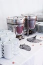 Metal kitchen equipments Royalty Free Stock Photo