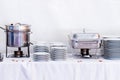 Metal kitchen equipments Royalty Free Stock Photo