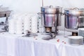 Metal kitchen equipments Royalty Free Stock Photo
