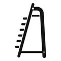 Metal ladder icon simple vector. Step construction