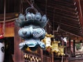 Metal lanterns, Himure Hachiman Shrine, Omi-Hachiman, Japan