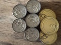 Metal, large food cans with an extended shelf life - canned food,