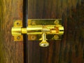 A metal latch door lock Royalty Free Stock Photo