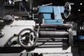 Metal Lathe Closeup Photo